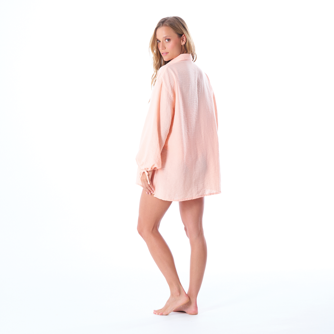 Long-sleeve button-down shirt
