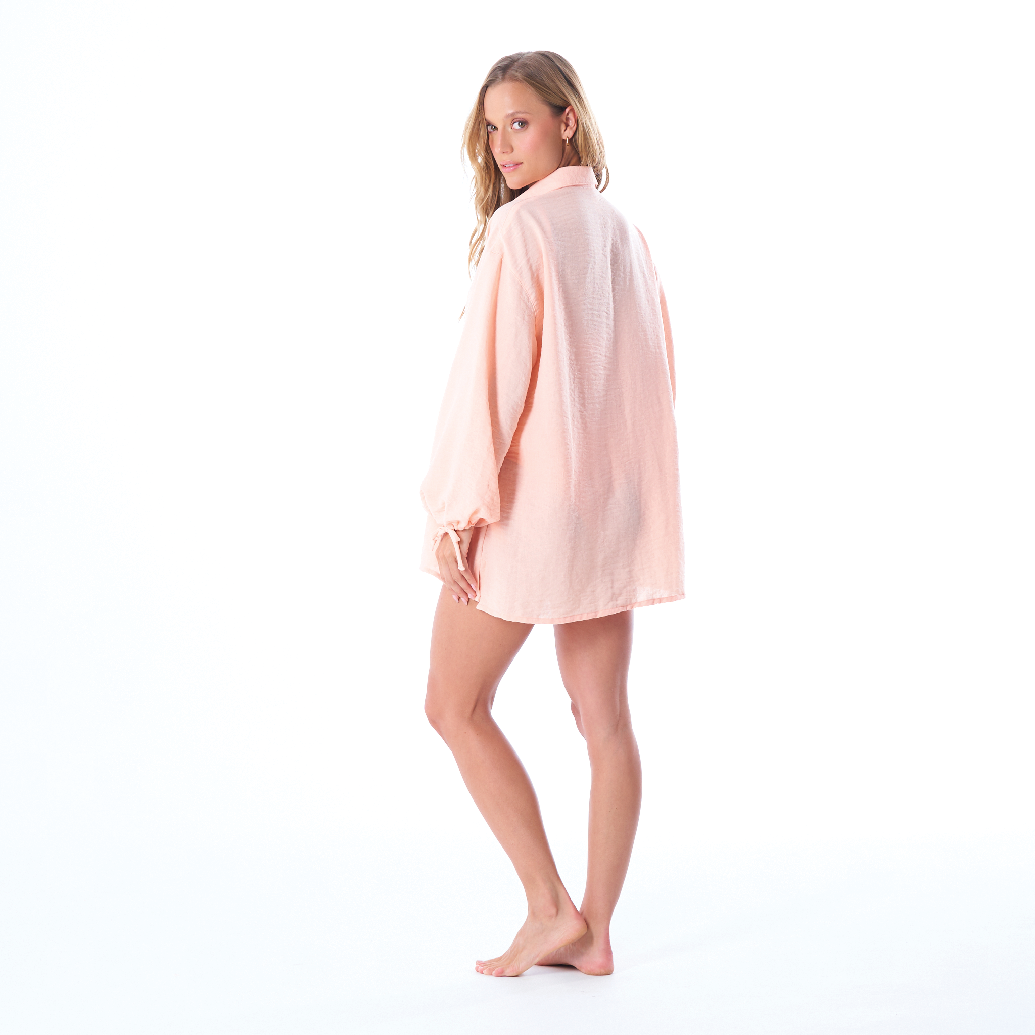 Long-sleeve button-down shirt