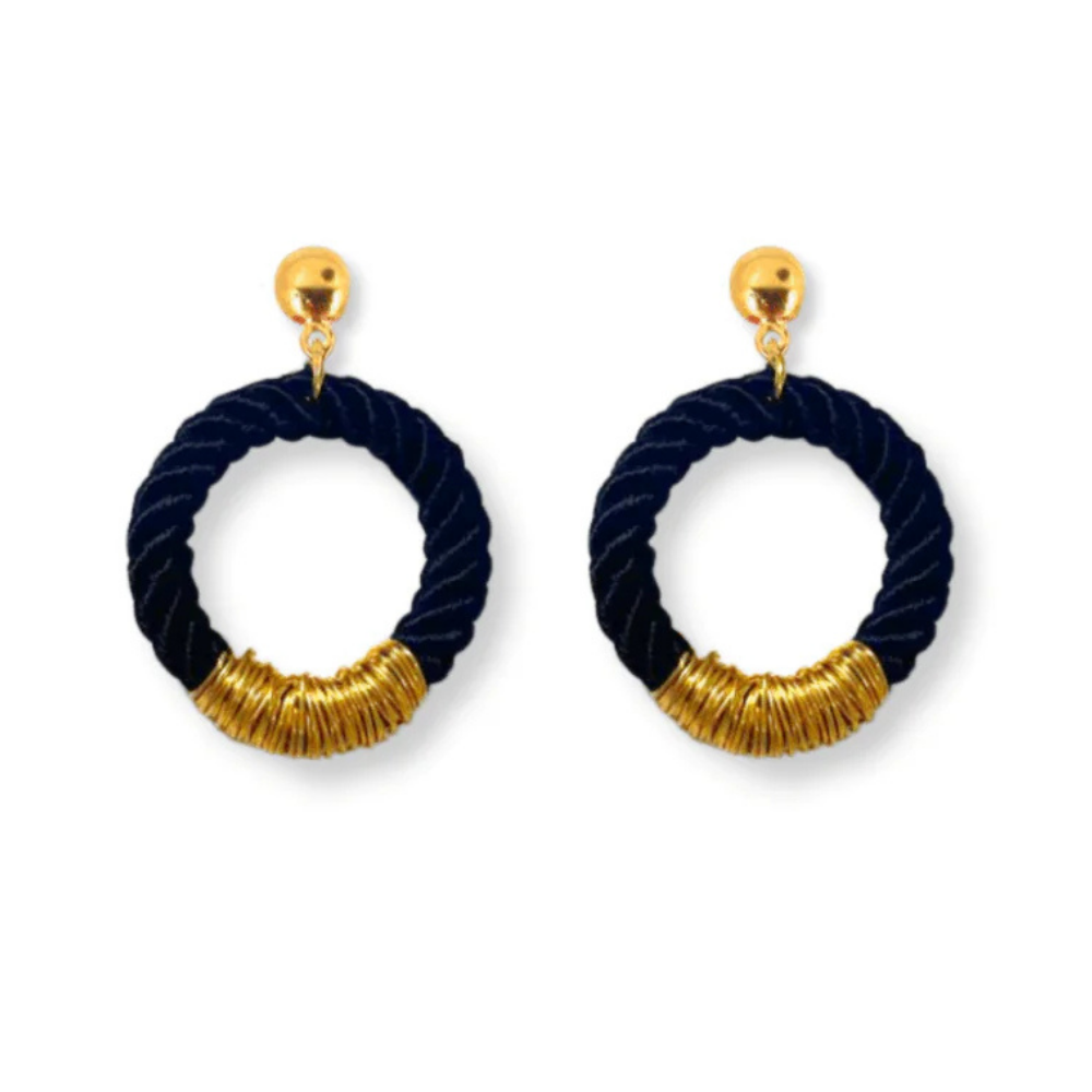 São Francisco Cord Earrings Black