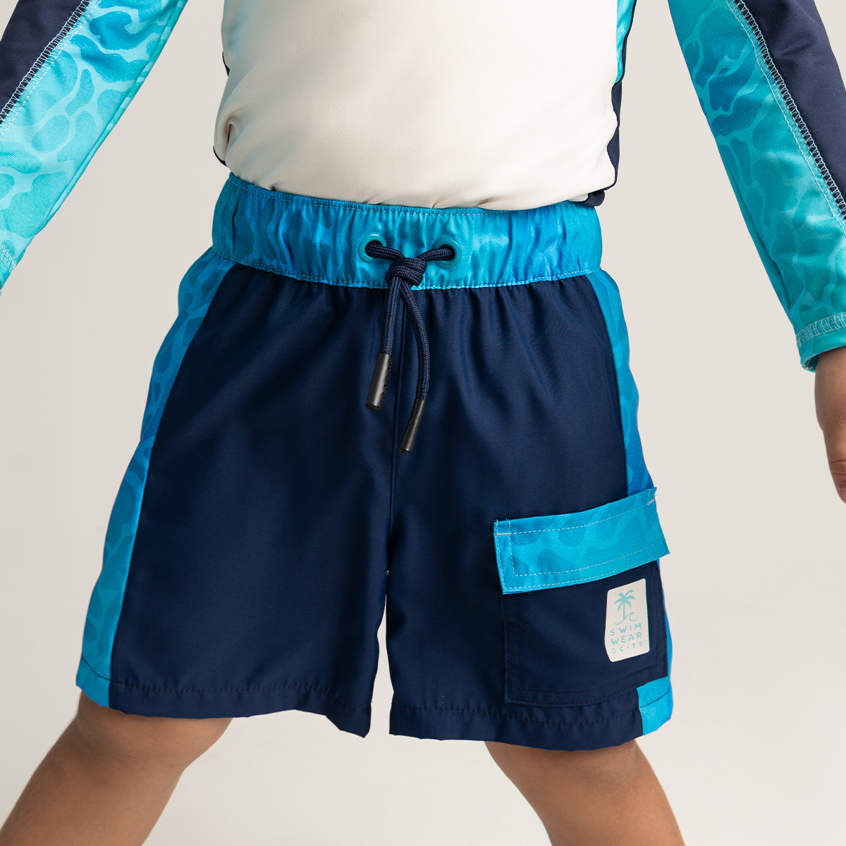 swim shorts-cargo pocket