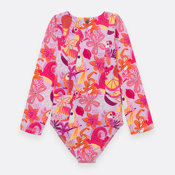Long-sleeved one-piece swimsuit