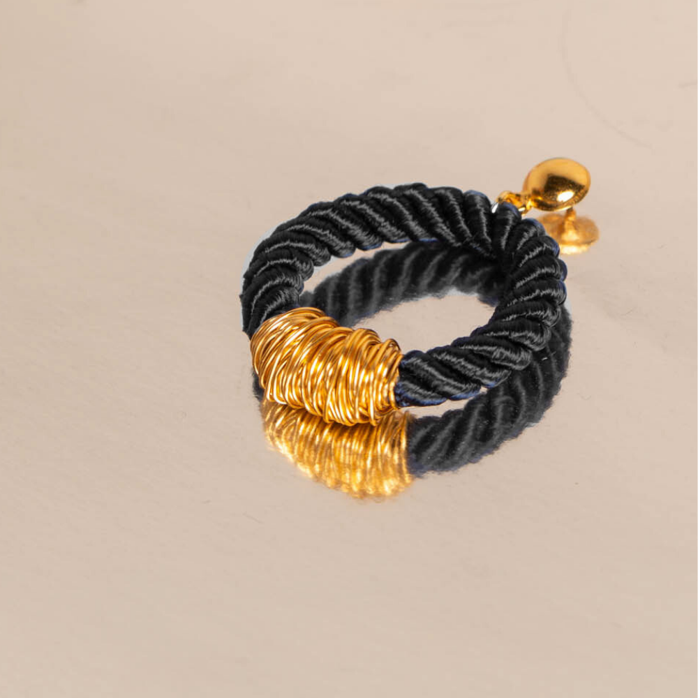 São Francisco Cord Earrings Black