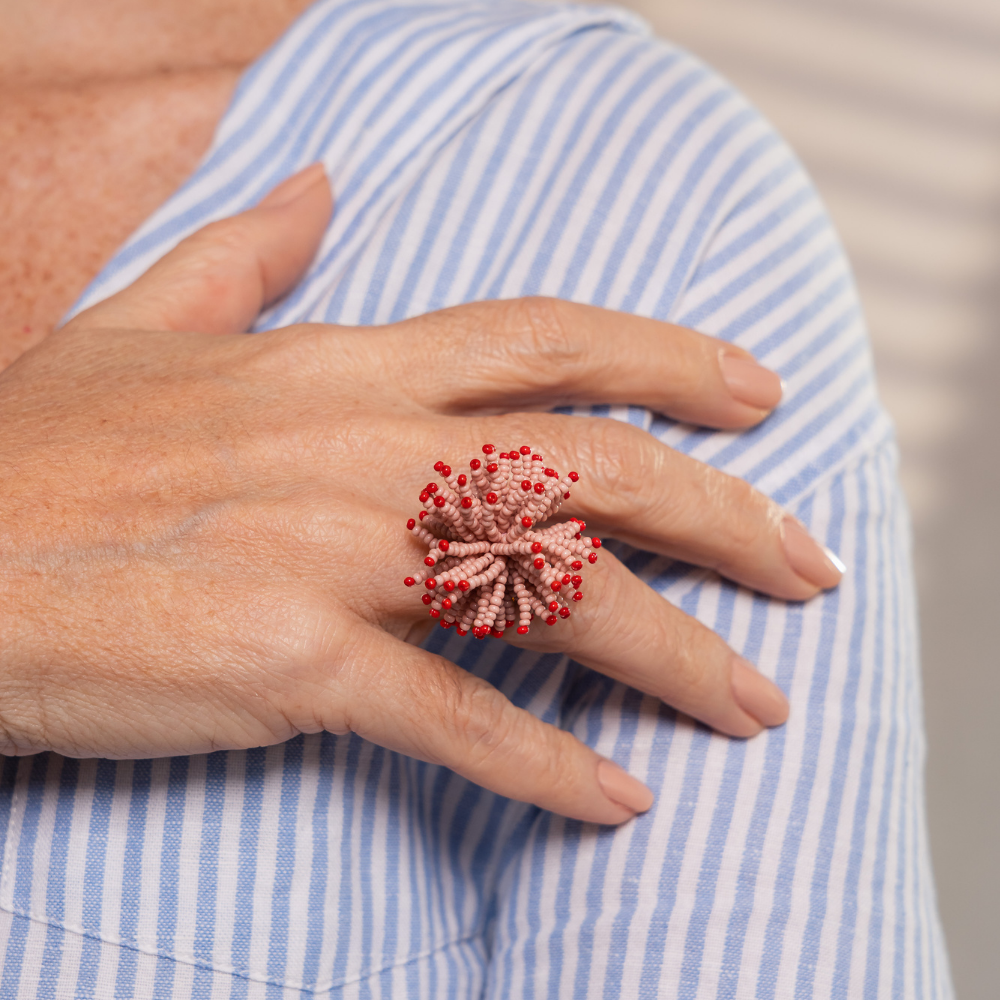 Ruffles Ring Rose