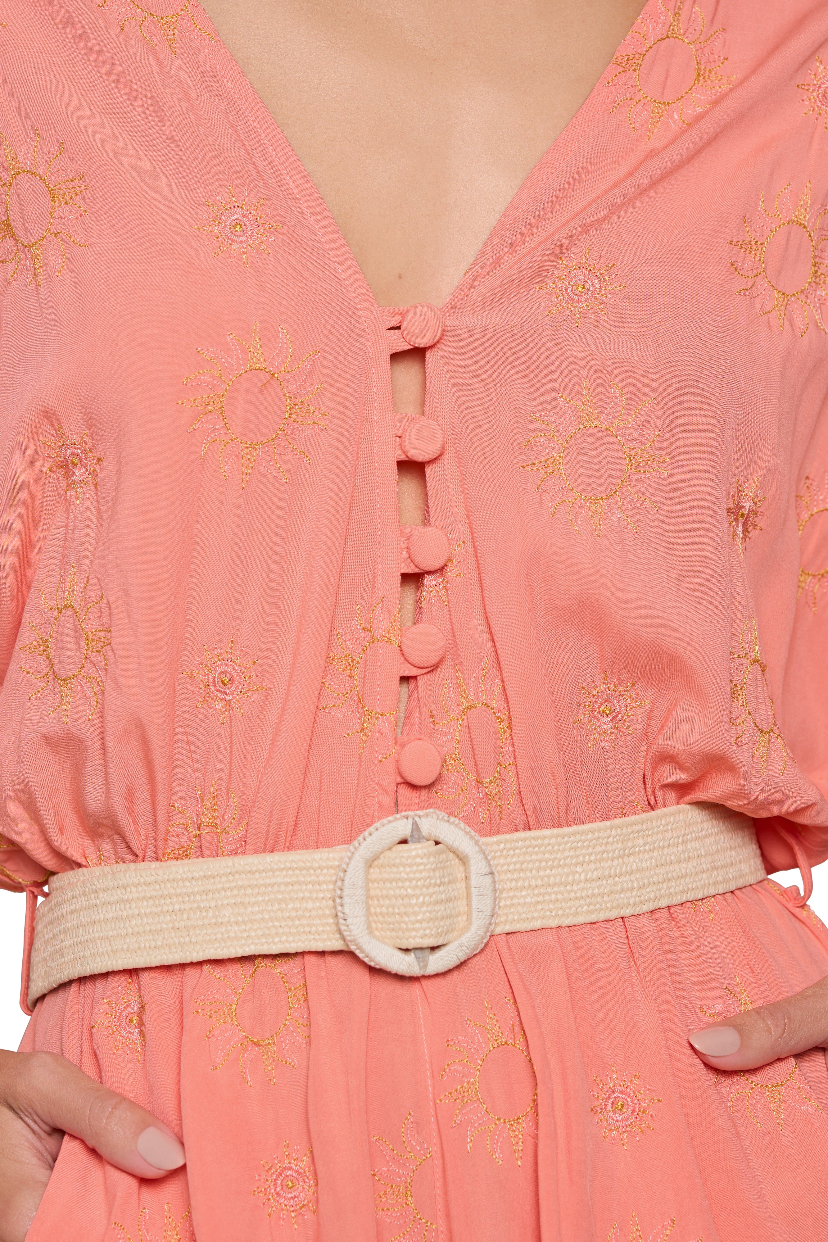 V NECK ROMPER COVERUP