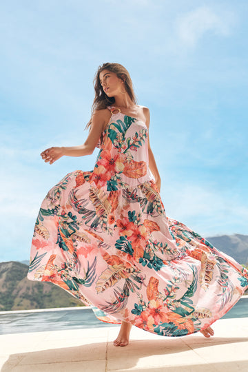 ONE SHOULDER MAXI DRESS