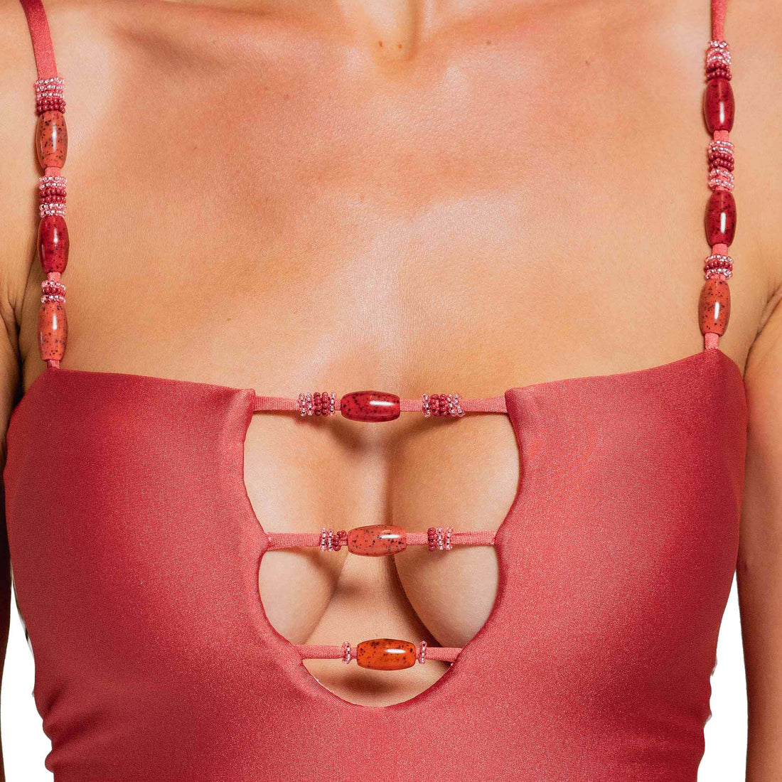 OTS CUT OUT BANDEAU ONE PIECE (MODERATE)