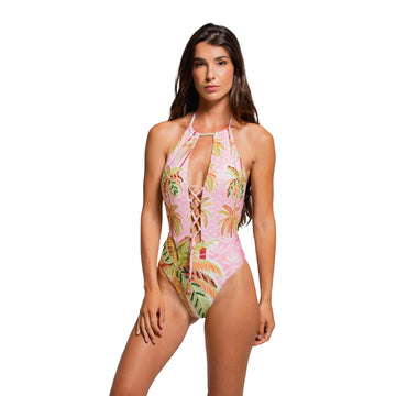 OTS HIGH NECK PLUNGE ONE PIECE (MODERATE)