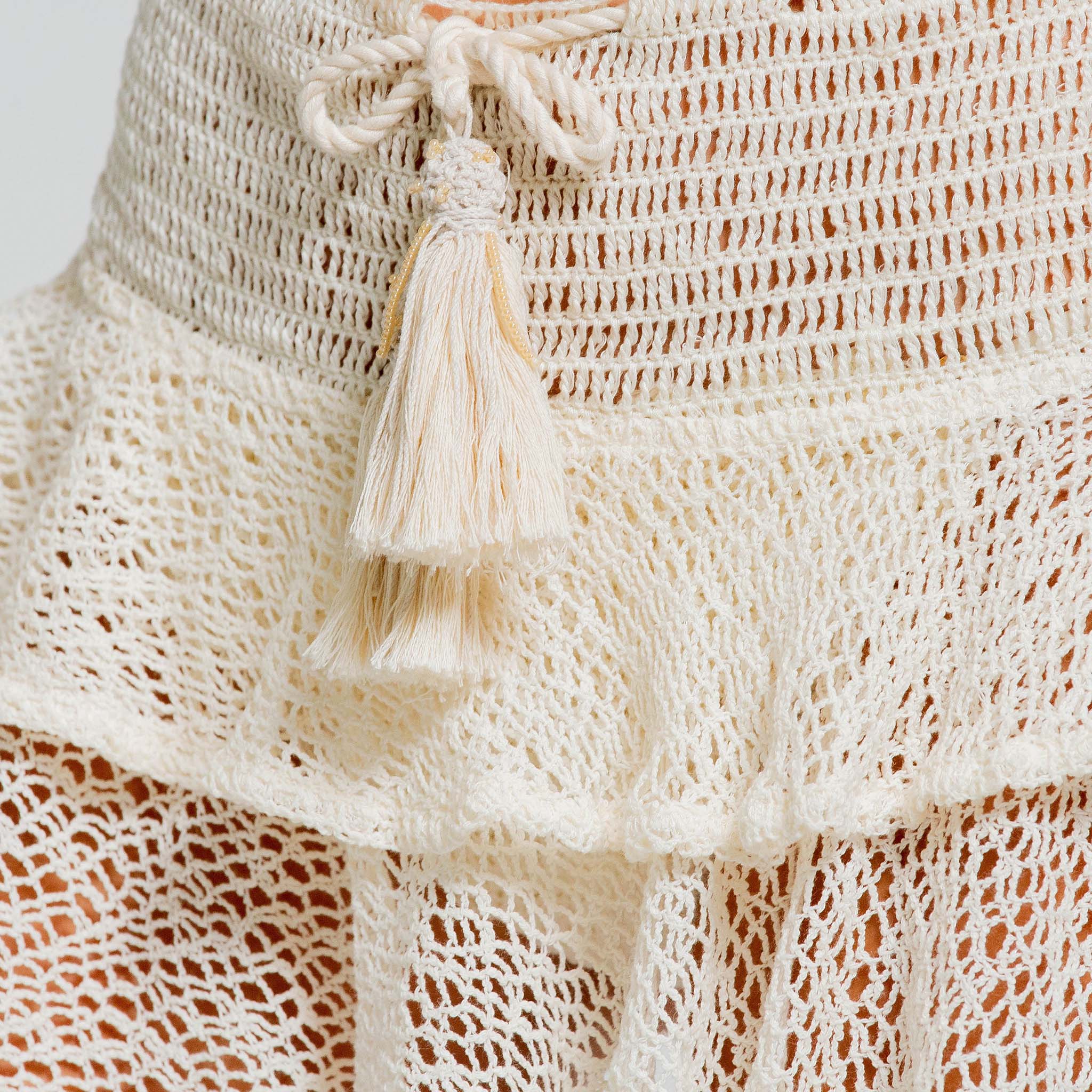 RUFFLE SKIRT COVERUP