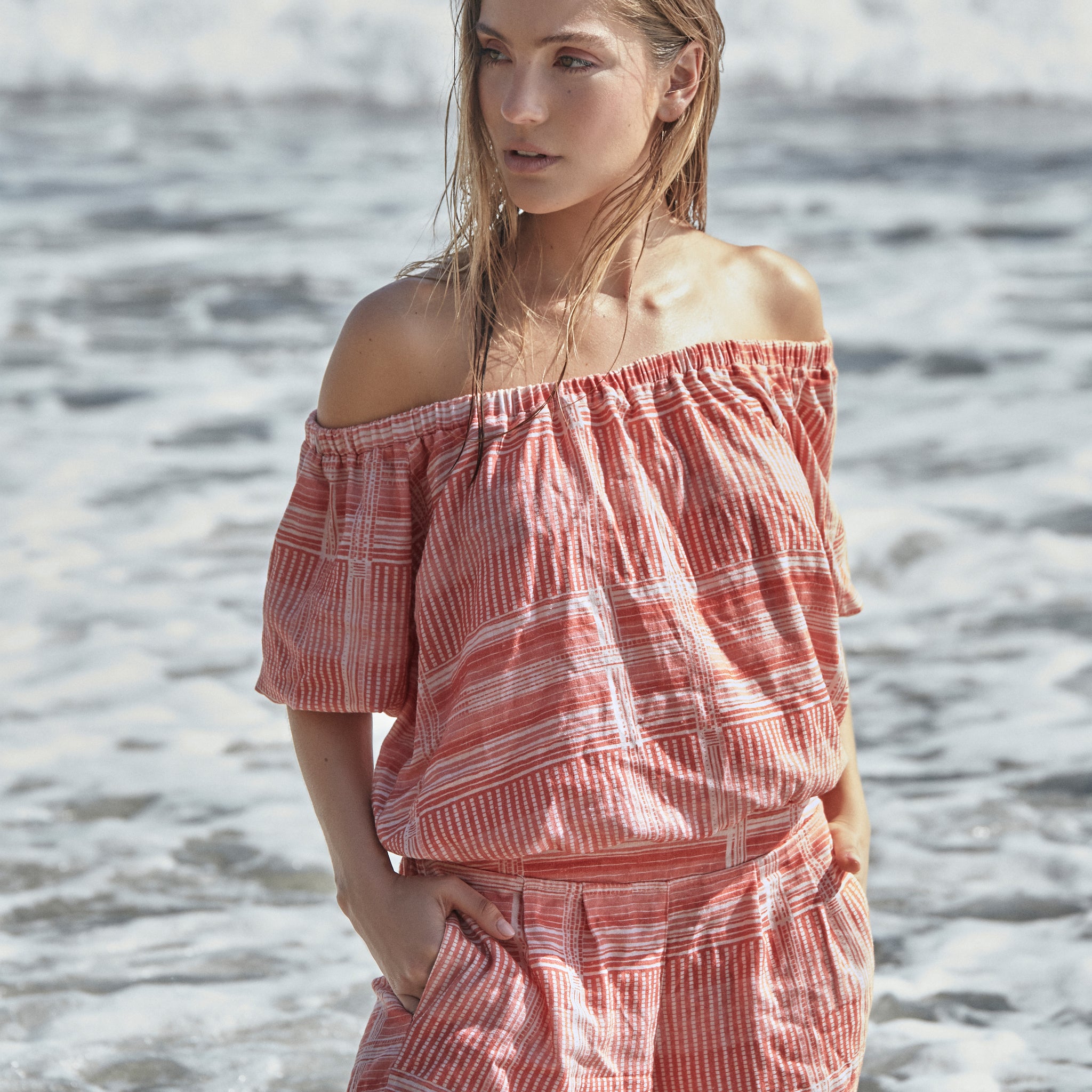 OFF THE SHOULDER ROMPER