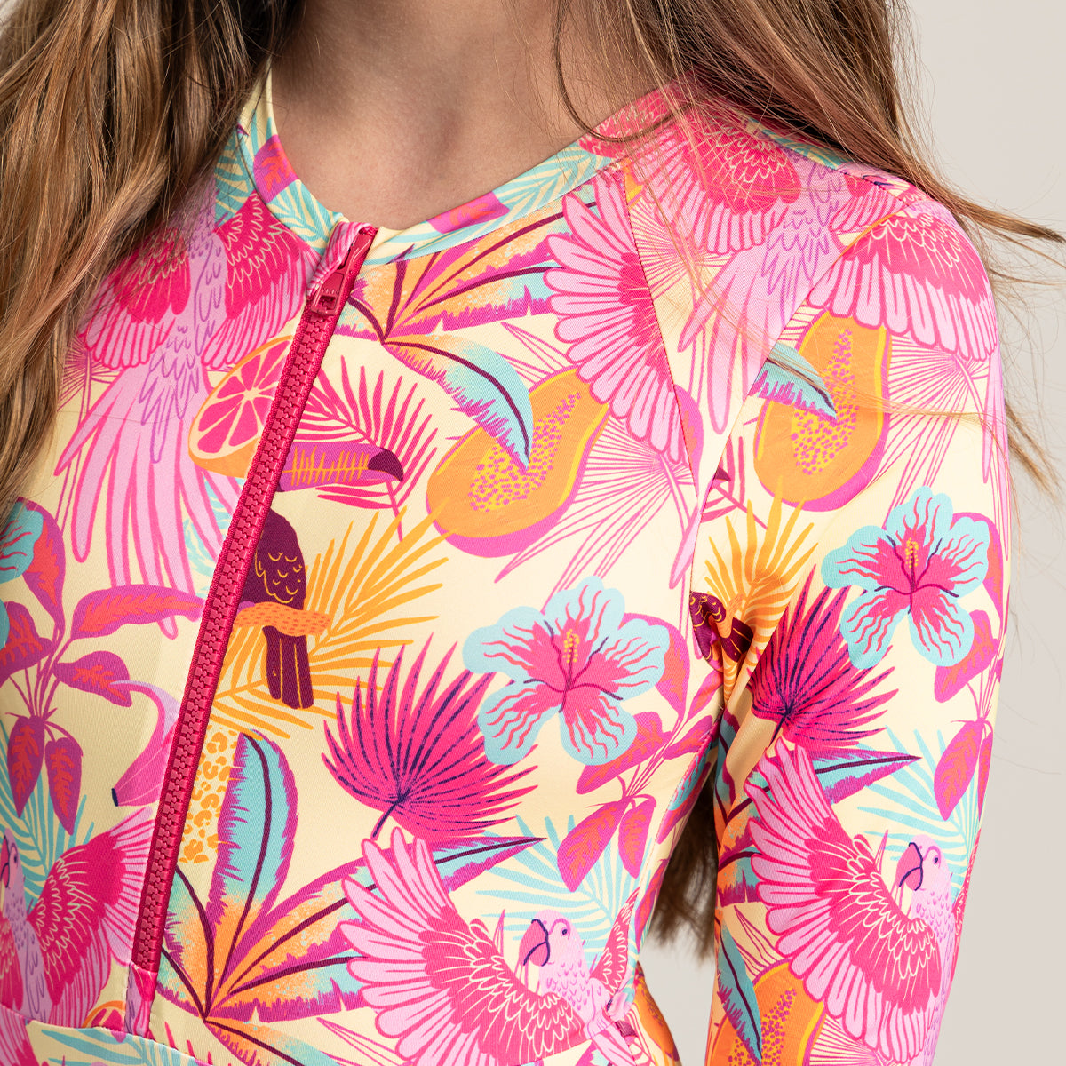 Long-sleeved one-piece